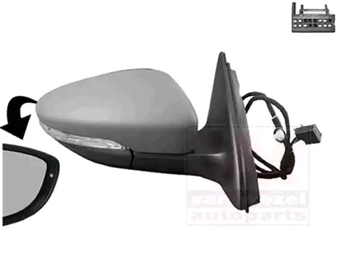 Lusterko wsteczne prawe do Volkswagen Jetta VI 162, 163, AV3, AV2, AY2, AY3